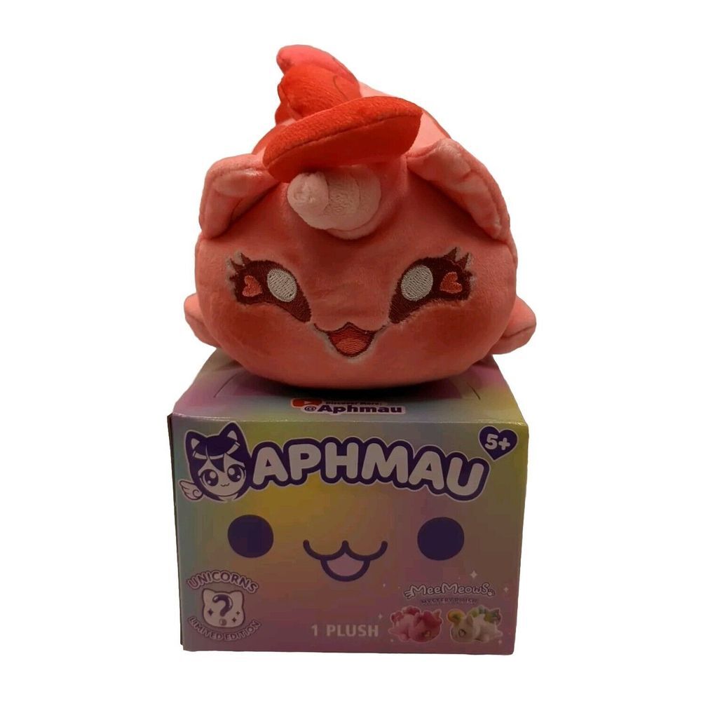 Aphmau‎ Meemeows Red Scarlet Unicorn Cat Plush Limited Edition 6 Inches NEW